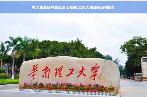 电大毕业证书怎么网上查询,大连大四毕业证书图片
