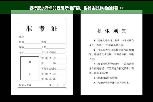 银行流水账单的西班牙语解读，揭秘金融脉络的秘钥 ??