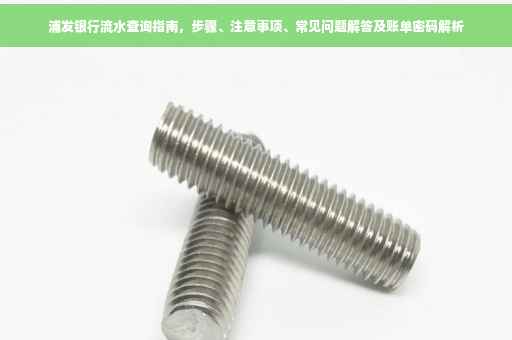 浦发银行流水查询指南，步骤、注意事项、常见问题解答及账单密码解析