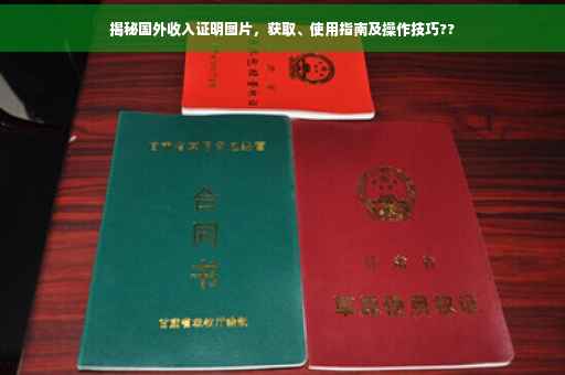 揭秘国外收入证明图片，获取、使用指南及操作技巧??