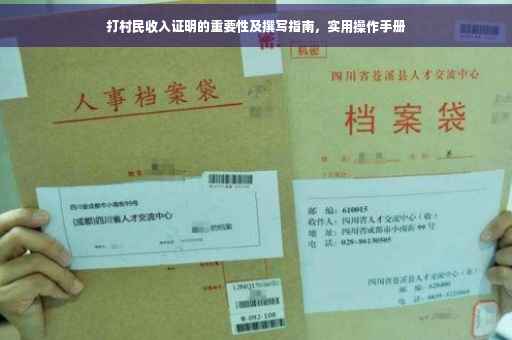打村民收入证明的重要性及撰写指南，实用操作手册