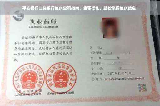 平安银行口袋银行流水查看指南，免费操作，轻松掌握流水信息！