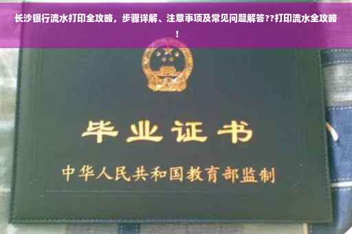 长沙银行流水打印全攻略，步骤详解、注意事项及常见问题解答??打印流水全攻略！