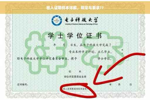 收入证明样本详解，规定与要求??