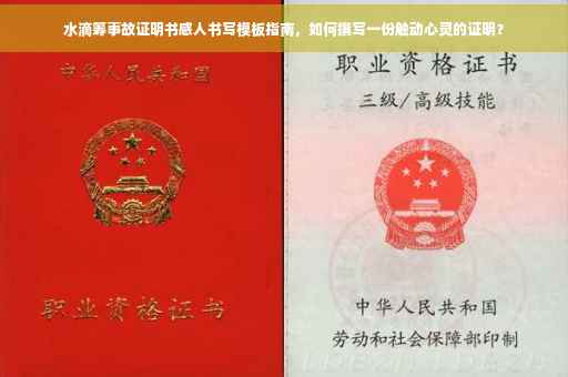 水滴筹事故证明书感人书写模板指南，如何撰写一份触动心灵的证明？