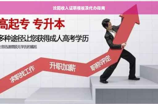沈阳收入证明模板及代办指南