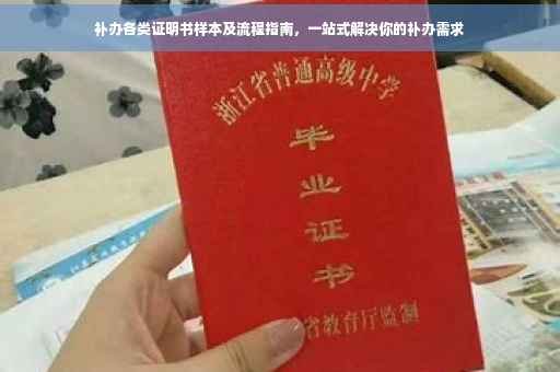 补办各类证明书样本及流程指南，一站式解决你的补办需求