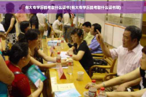 有大专学历能考取什么证书(有大专学历能考取什么证书呢)