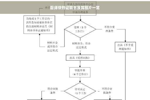 厨师级别证明书及其图片一览