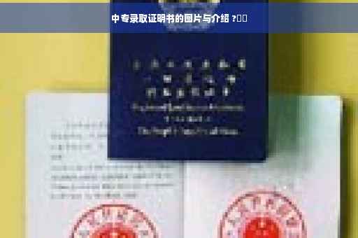 中专录取证明书的图片与介绍 ?⚡️