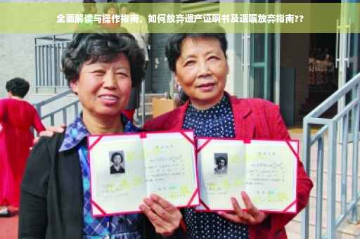 全面解读与操作指南，如何放弃遗产证明书及遗嘱放弃指南??