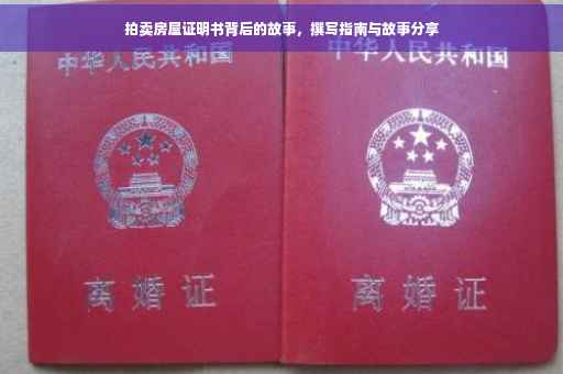 拍卖房屋证明书背后的故事，撰写指南与故事分享