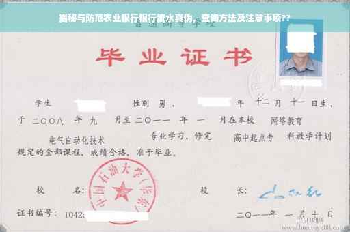 揭秘与防范农业银行银行流水真伪，查询方法及注意事项??