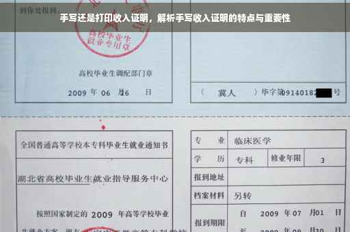 手写还是打印收入证明，解析手写收入证明的特点与重要性
