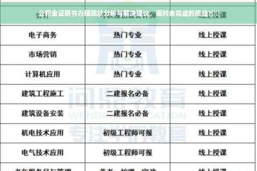 公积金证明书办理现状分析与解决建议，面对未完成的挑战?⚡️