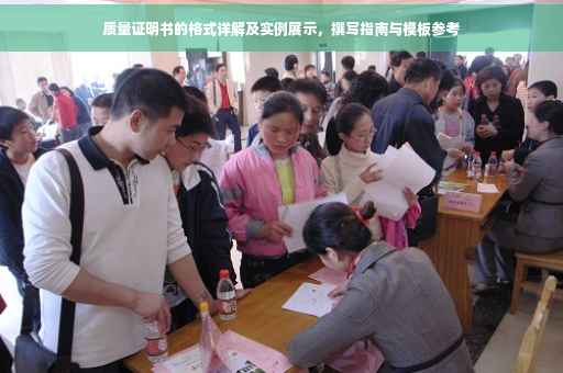 质量证明书的格式详解及实例展示，撰写指南与模板参考