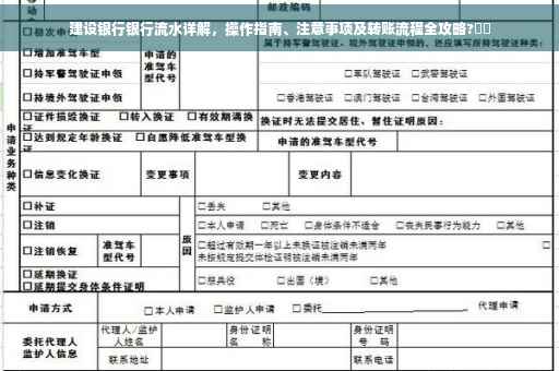 建设银行银行流水详解，操作指南、注意事项及转账流程全攻略?⚡️