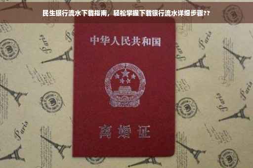 民生银行流水下载指南，轻松掌握下载银行流水详细步骤??