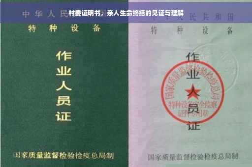 村委证明书，亲人生命终结的见证与理解