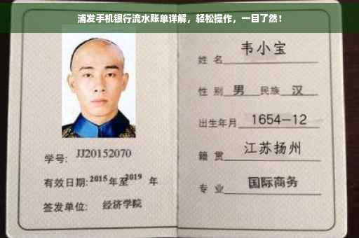浦发手机银行流水账单详解，轻松操作，一目了然！