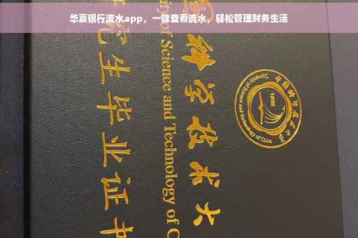 华夏银行流水app，一键查看流水，轻松管理财务生活