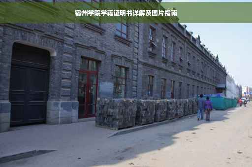 宿州学院学籍证明书详解及图片指南