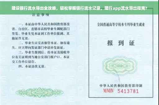 建设银行流水导出全攻略，轻松掌握银行流水记录，建行app流水导出指南?