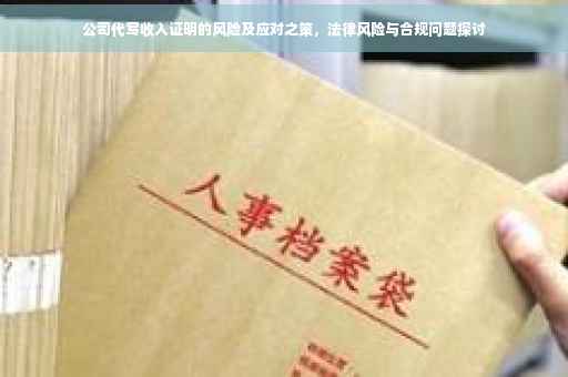 公司代写收入证明的风险及应对之策，法律风险与合规问题探讨