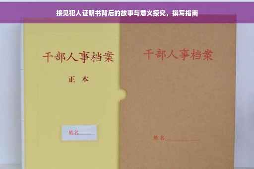 接见犯人证明书背后的故事与意义探究，撰写指南