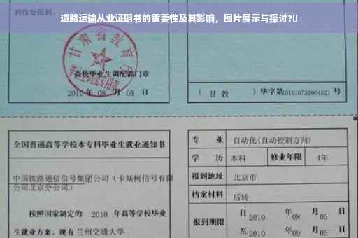 道路运输从业证明书的重要性及其影响，图片展示与探讨?✨