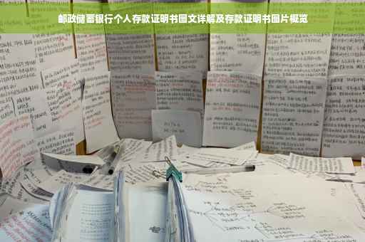 邮政储蓄银行个人存款证明书图文详解及存款证明书图片概览