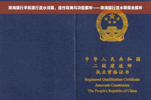 渤海银行手机银行流水详解，操作指南与功能解析——渤海银行流水明细全解析