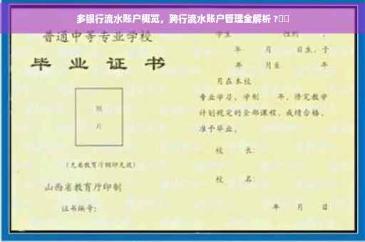 多银行流水账户概览，跨行流水账户管理全解析 ?⚡️