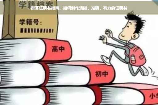 撰写证明书指南，如何制作清晰、准确、有力的证明书