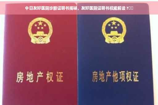 中日友好医院诊断证明书揭秘，友好医院证明书权威解读 ?⚡️