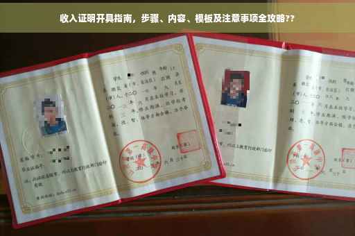 收入证明开具指南，步骤、内容、模板及注意事项全攻略??