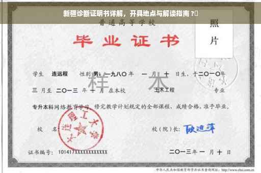 新疆诊断证明书详解，开具地点与解读指南 ?✨