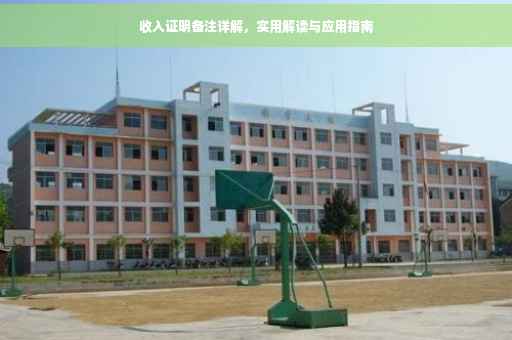 收入证明备注详解，实用解读与应用指南