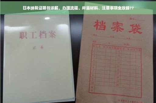 日本纳税证明书详解，办理流程、所需材料、注意事项全攻略??