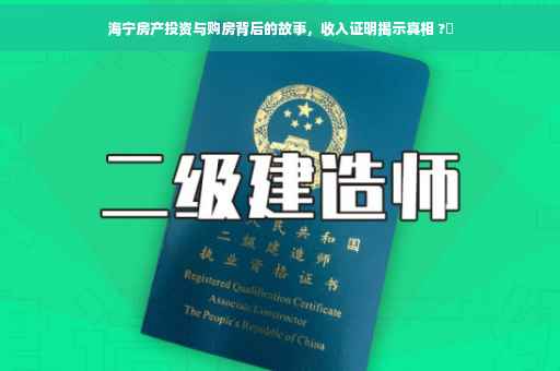 海宁房产投资与购房背后的故事，收入证明揭示真相 ?✨