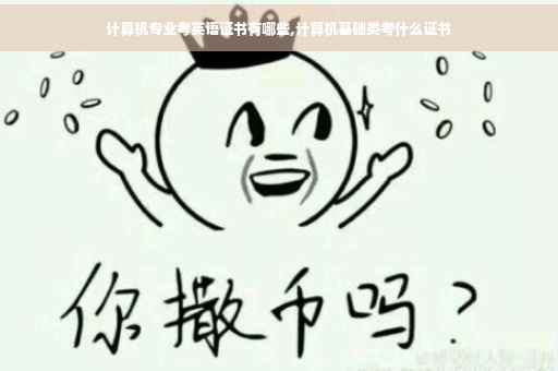 计算机专业考英语证书有哪些,计算机基础类考什么证书
