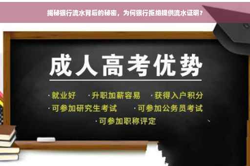 揭秘银行流水背后的秘密，为何银行拒绝提供流水证明？