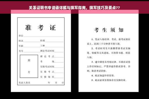 关系证明书申请函详解与撰写指南，撰写技巧及要点??