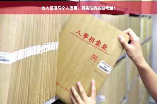 收入证明与个人信用，真实性的关键考量?
