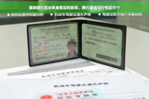 揭秘银行流水账单背后的故事，跨行查询可行性探讨??