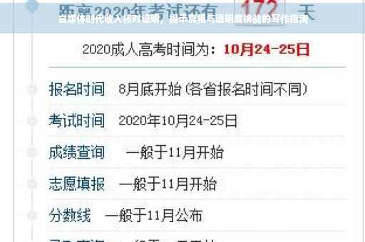 自媒体时代收入核对证明，揭示真相与透明度挑战的写作指南