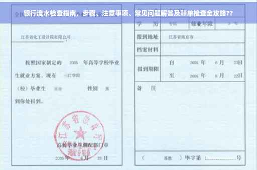 银行流水检查指南，步骤、注意事项、常见问题解答及账单检查全攻略??