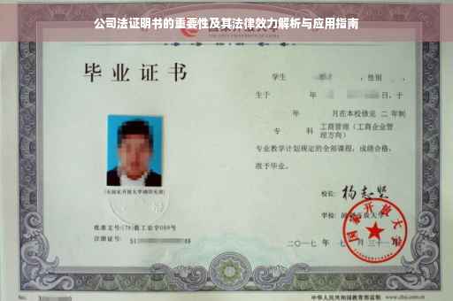 公司法证明书的重要性及其法律效力解析与应用指南