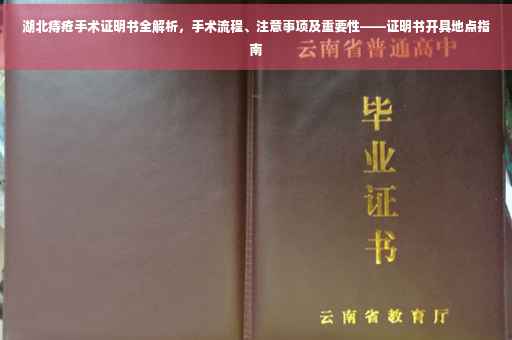 湖北痔疮手术证明书全解析，手术流程、注意事项及重要性——证明书开具地点指南