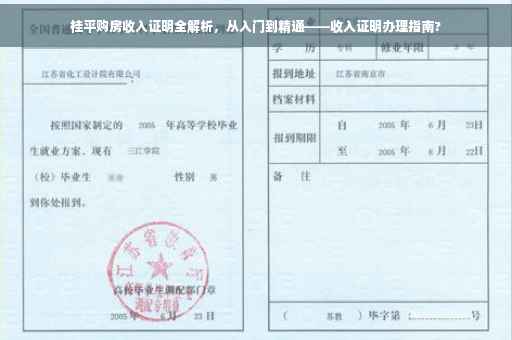 桂平购房收入证明全解析，从入门到精通——收入证明办理指南?